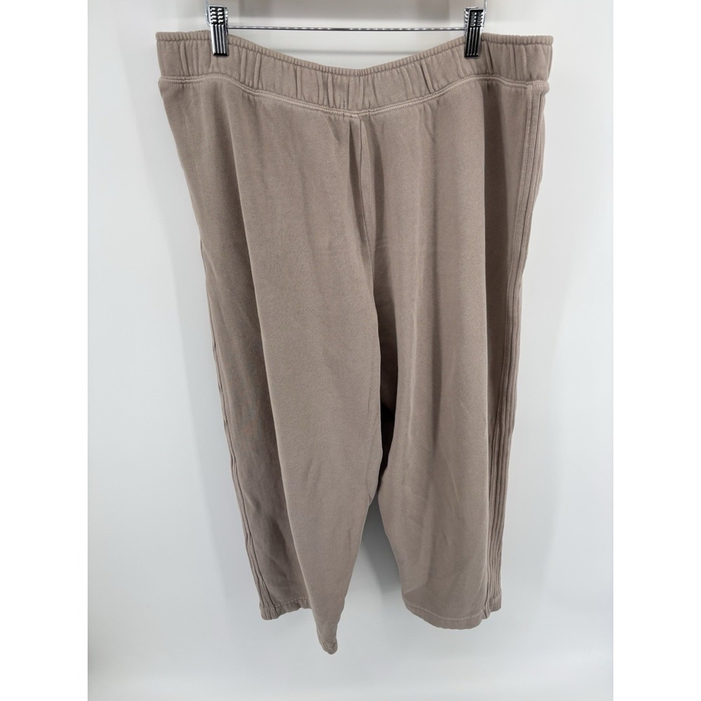 NWT Aerie Oh Snap! Barrel Sweatpant Sz XL Short Stone Harbor Cozy Lounge $55 - Picture 8 of 15